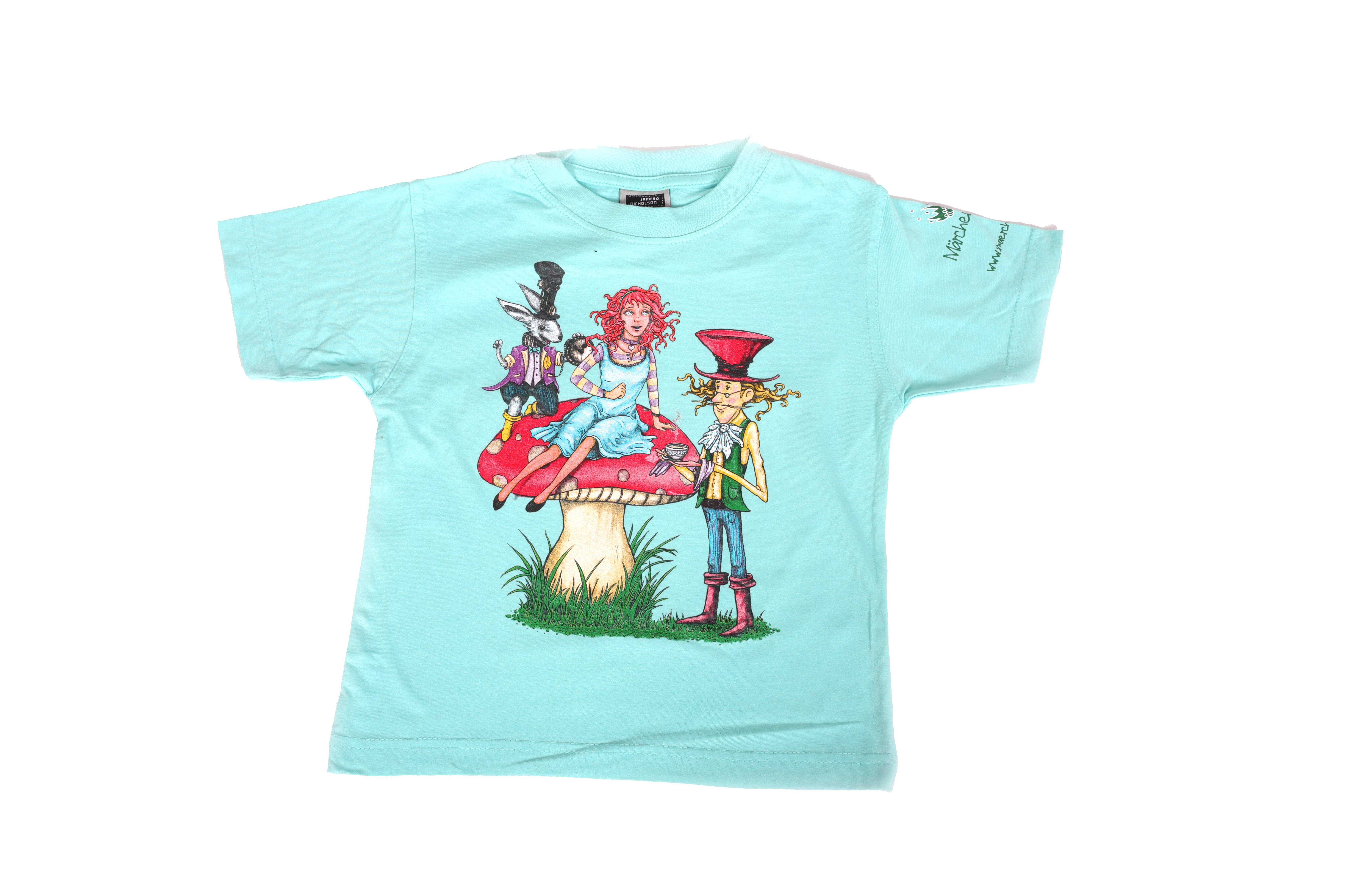 Alice im Wunderland T-Shirt Mintgrün